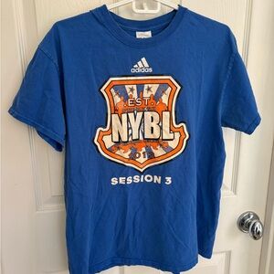 adidas Blue Short-Sleeve National Youth Baseball Graphic Tee Size Medium